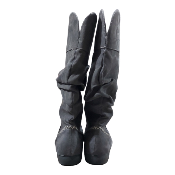 St. John's Bay Gray Synthetic Slouch Boots Women's Size 9.5 - Picture 4 of 8